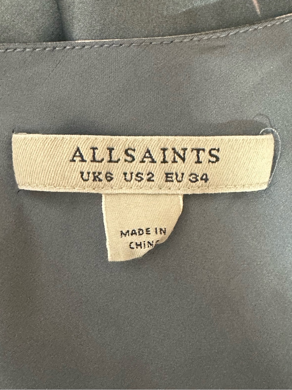 ALLSAINTS Alexia Kuroyuri Dress Blue US 2 - Picture 10 of 11